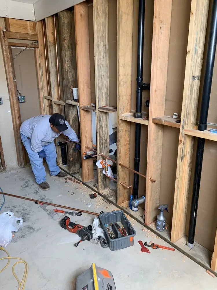 Commercial rough-in plumbing for Gas Line Repair in Wood Village Green Mobile Home Park